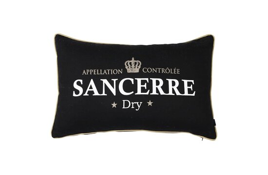 Kussen wijn sancerre zwart 40x60cm