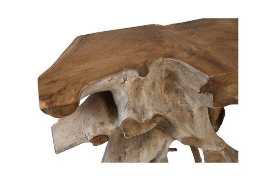 Consoletafel 2-tinten - 150x40x80 - Naturel/gebleekt - Teak