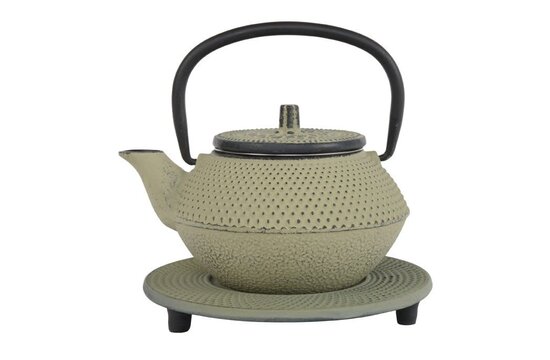 Arare theepot 0,35 ltr, grijsgroen