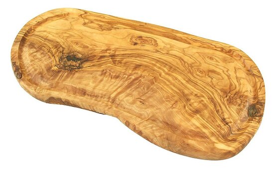 Rustieke snijplank (lengte ca. 50 – 55 cm) met sapgleuf en zonder handvat