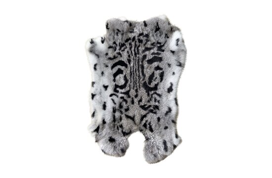 Vacht konijn grijs civet 40cm*