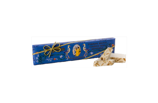 Sorelle Nurzia KLASSIEKE WITTE NOUGAT MET GEPELDE AMANDEL 200 gram