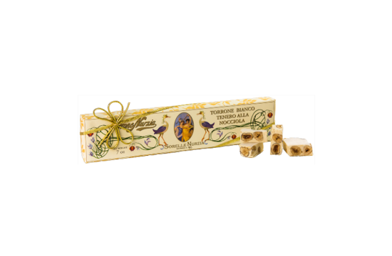 Sorelle Nurzia ZACHTE WITTE NOUGAT MET HAZELNOTEN 200 gram
