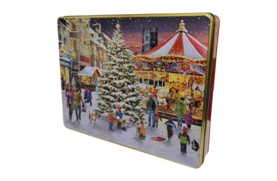 Grandma Wilds Biscuits kerstmarkt tafereel 600g
