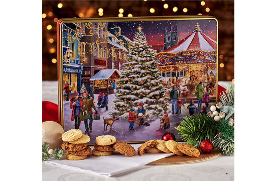 Grandma Wilds Biscuits kerstmarkt tafereel 600g