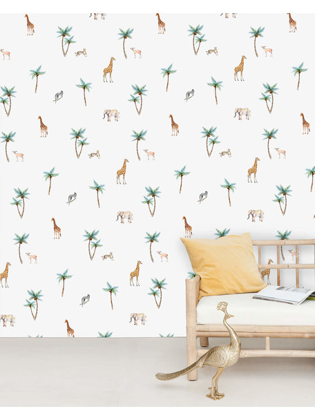 Savannah Palmtree Wallpaper