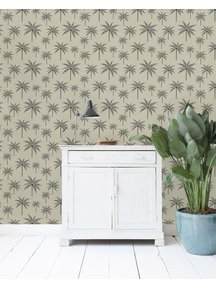 Creative Lab Amsterdam Black Palm Wallpaper