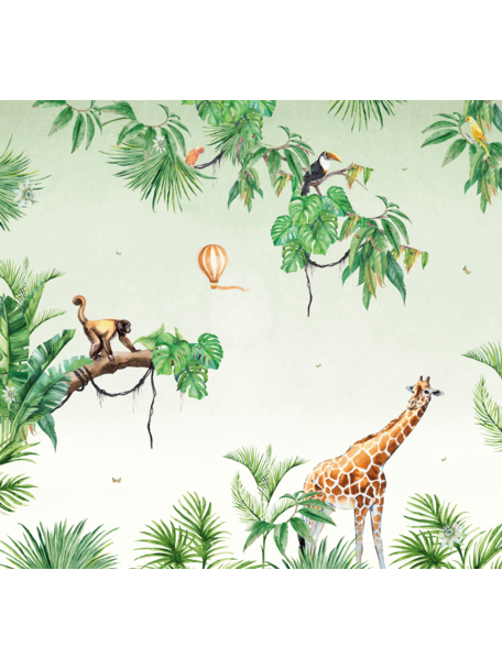 Creative Lab Amsterdam Monkey Jungle Wallpaper setting