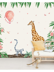 Creative Lab Amsterdam Giraffe Wallpaper setting