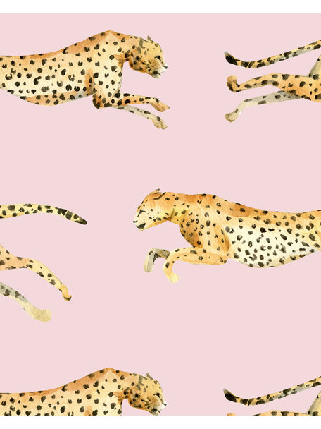 Creative Lab Amsterdam Leopard Wallpaper Pink