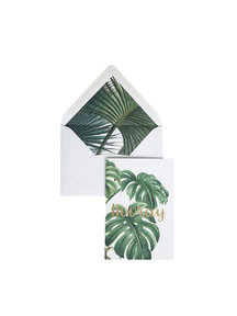 Botanic Palm Greeting Card - Hooray - per 6