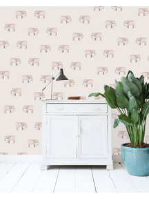 Creative Lab Amsterdam Safari Elephants Wallpaper