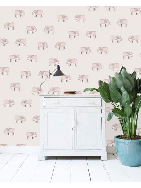 Safari Elephants Wallpaper