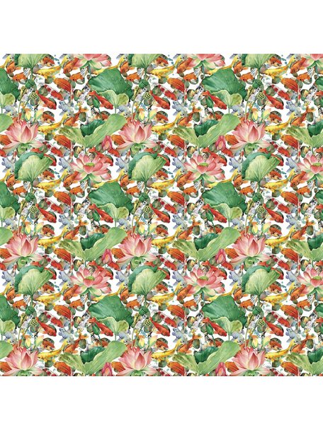 Creative Lab Amsterdam Lily Fishes Wallpaper