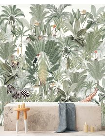 Creative Lab Amsterdam Into the Wild Bathroom Wallpaper setting