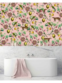 Creative Lab Amsterdam Botanical Garden Pink Bathroom Wallpaper