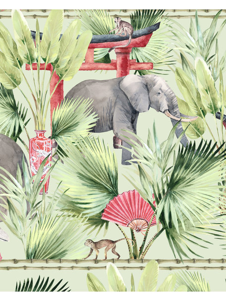 Creative Lab Amsterdam Ritual Elephant Wallpaper