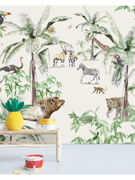 Creative Lab Amsterdam Just Another day in the Jungle Wallpaper