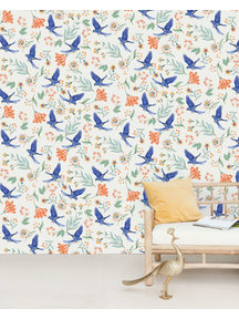 Creative Lab Amsterdam Paisley Parrot Wallpaper Mural