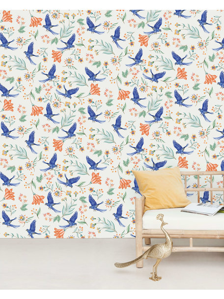 Creative Lab Amsterdam Paisley Parrot Wallpaper Mural