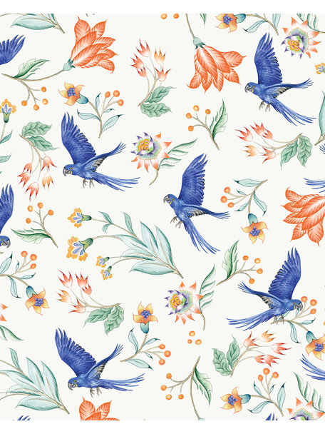 Creative Lab Amsterdam Paisley Parrot Wallpaper Mural