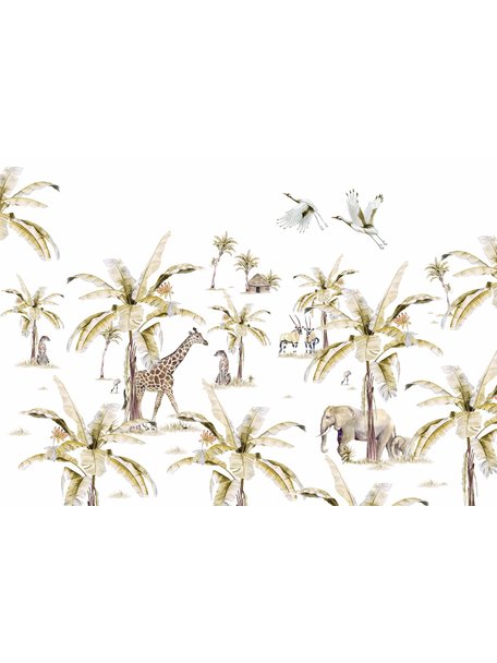 Creative Lab Amsterdam African Safari Sunset Wallpaper Mural