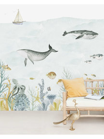 Creative Lab Amsterdam Sealife Blue Wallpaper Mural