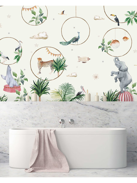 Creative Lab Amsterdam Hula Hoop Bathroom Wallpaper