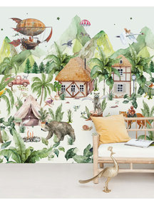 Creative Lab Amsterdam Magical Village Wallpaper