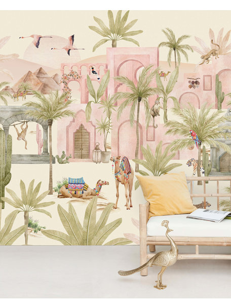 Creative Lab Amsterdam Pink Oasis Wallpaper Mural