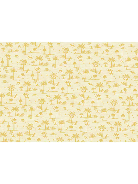 Creative Lab Amsterdam Jungle Silhouette Yellow Wallpaper Mural