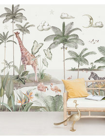 Creative Lab Amsterdam Smiling Jungle Moon Wallpaper Mural