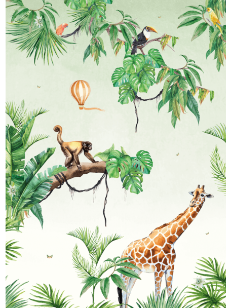 Creative Lab Amsterdam Monkey Jungle Wallpaper Mural