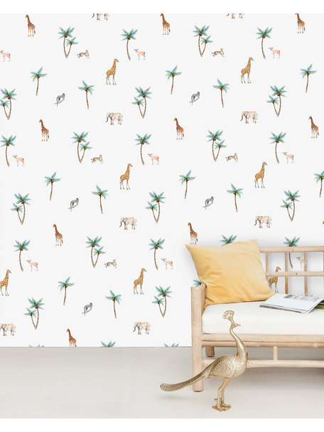 Creative Lab Amsterdam Savannah Palm Tree Wallpaper Mural