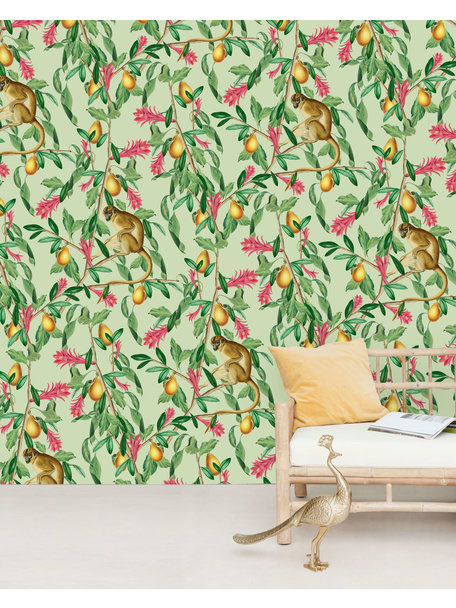 Creative Lab Amsterdam Tropical Monkey Wallpaper Mural