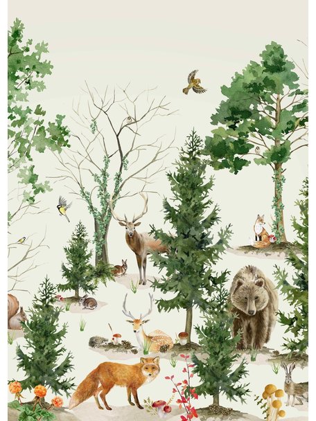 Creative Lab Amsterdam Forest Life Wallpaper Mural