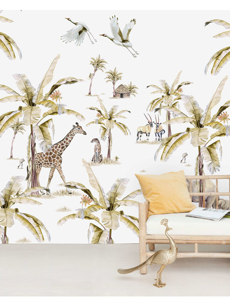 Creative Lab Amsterdam African Safari Sunset Wallpaper Mural