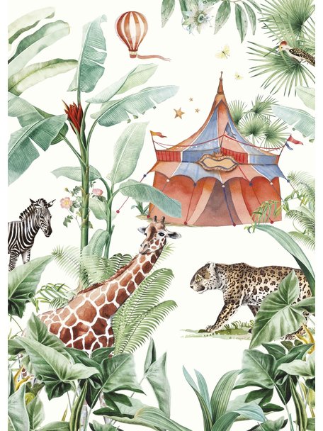 Creative Lab Amsterdam Jungle Circus Wallpaper Mural