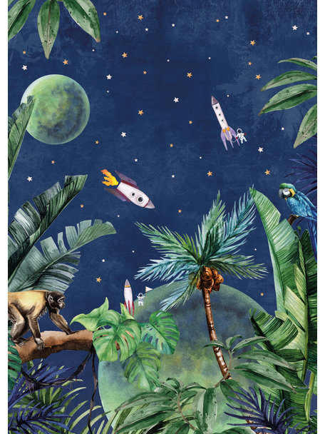 Creative Lab Amsterdam From Jungle to Space Wallpaper Mural