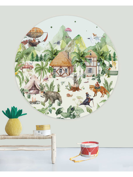 Creative Lab Amsterdam Magical village Wallpaper Circle