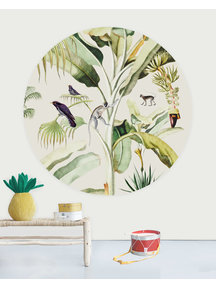 Creative Lab Amsterdam Baby bananas Wallpaper Circle