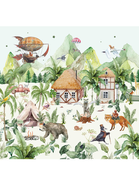 Creative Lab Amsterdam Magical village Wallpaper Mural