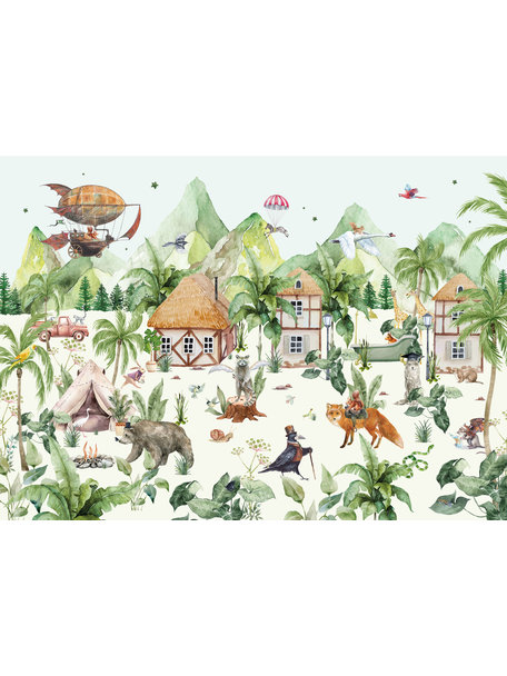 Creative Lab Amsterdam Magical village Wallpaper Mural