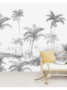 Creative Lab Amsterdam Exotic palms Black & White Sample