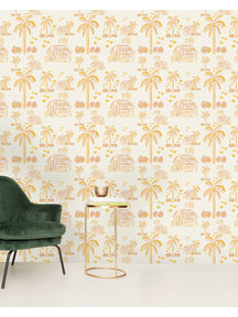 Creative Lab Amsterdam Maui Beach Pink Wallpaper