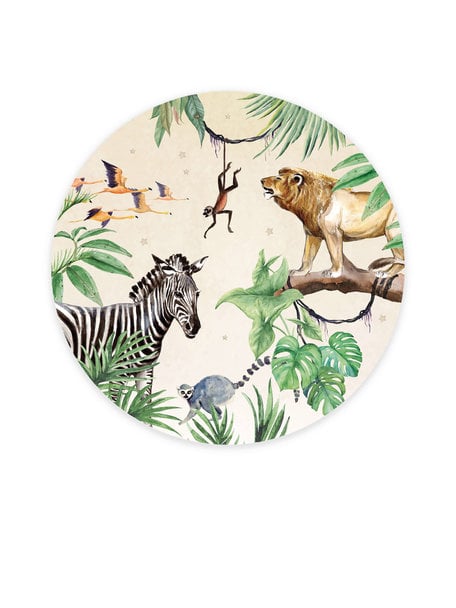 Creative Lab Amsterdam King of the Jungle Wallpaper Circle