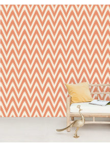 Creative Lab Amsterdam Ikat Orange Wallpaper