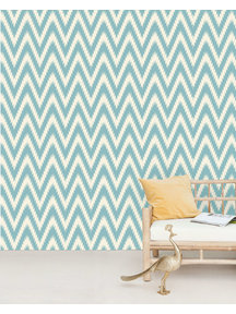 Creative Lab Amsterdam Ikat Blue Wallpaper