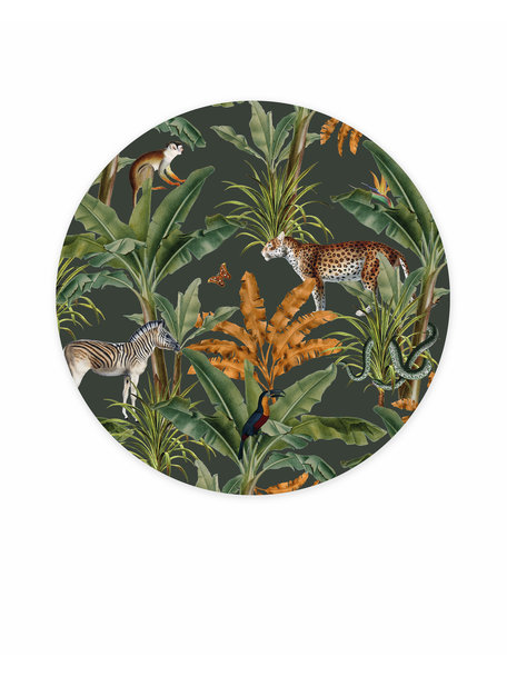 Creative Lab Amsterdam Mighty Jungle Wallpaper Circle