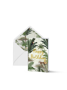 Creative Lab Amsterdam Rainforest Greeting Card - Happy Birthday per 6